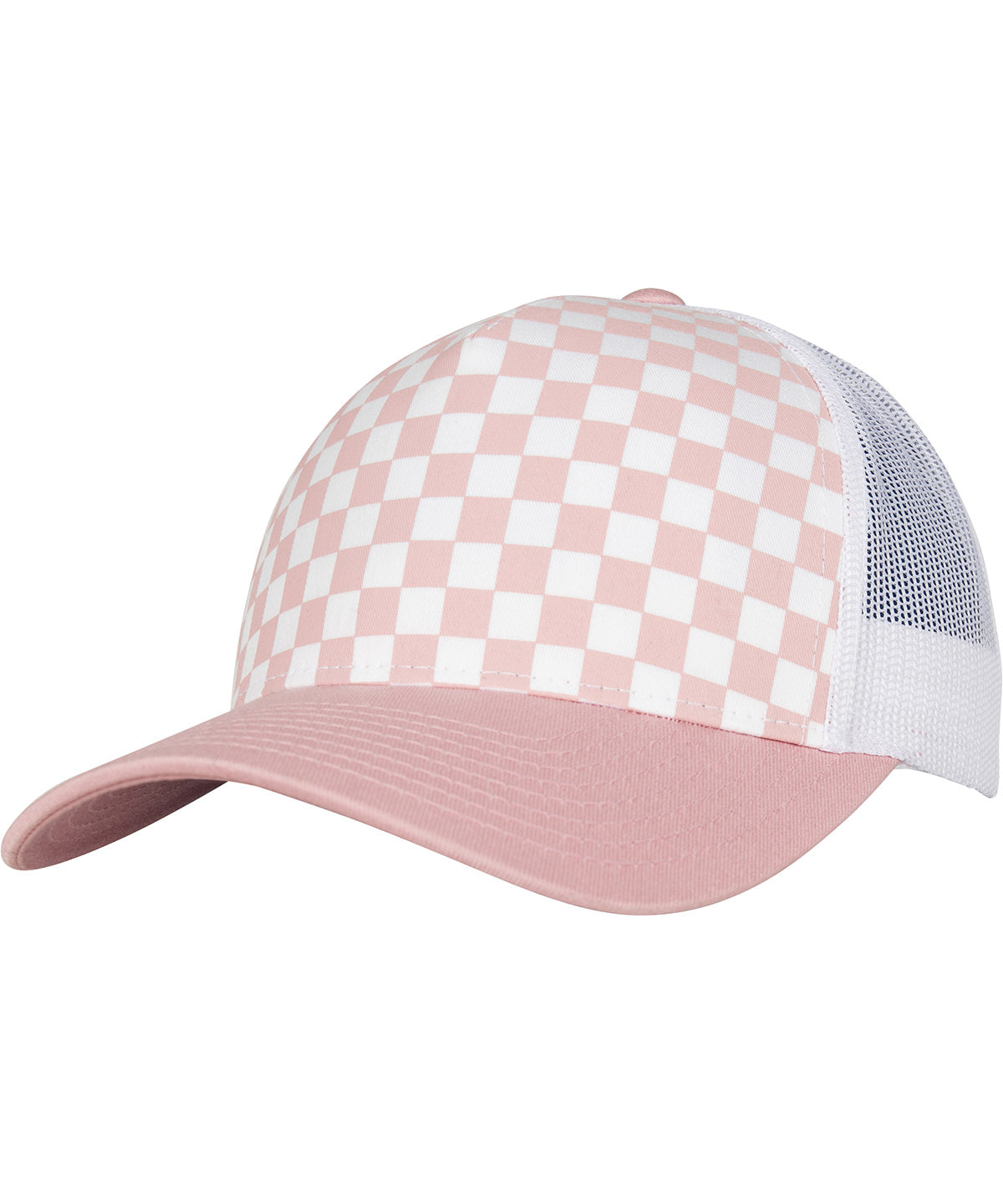 Flexfit 5 Panel Retro Checkerboard Trucker Cap