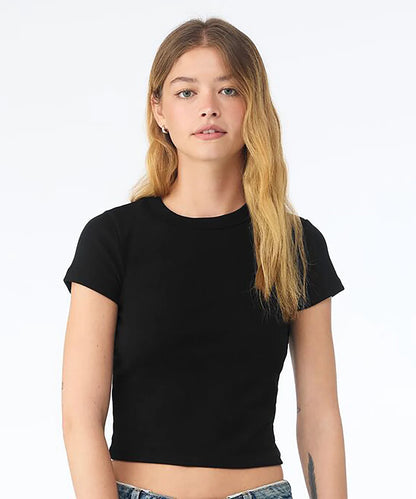 Bella Ladies Micro Rib Baby T-Shirt